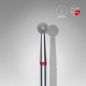 FA01R040 Fraise diamantée Sphère rouge EXPERT, diamètre 4 mm
