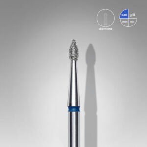 FA60B018/4 goutte diamantée bleue EXPERT, diamètre  1,8 mm / partie active 4 mm