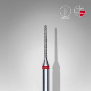 FA80R010/10 aiguille diamantée rouge EXPERT, diamètre 1 mm / partie active 10 mm