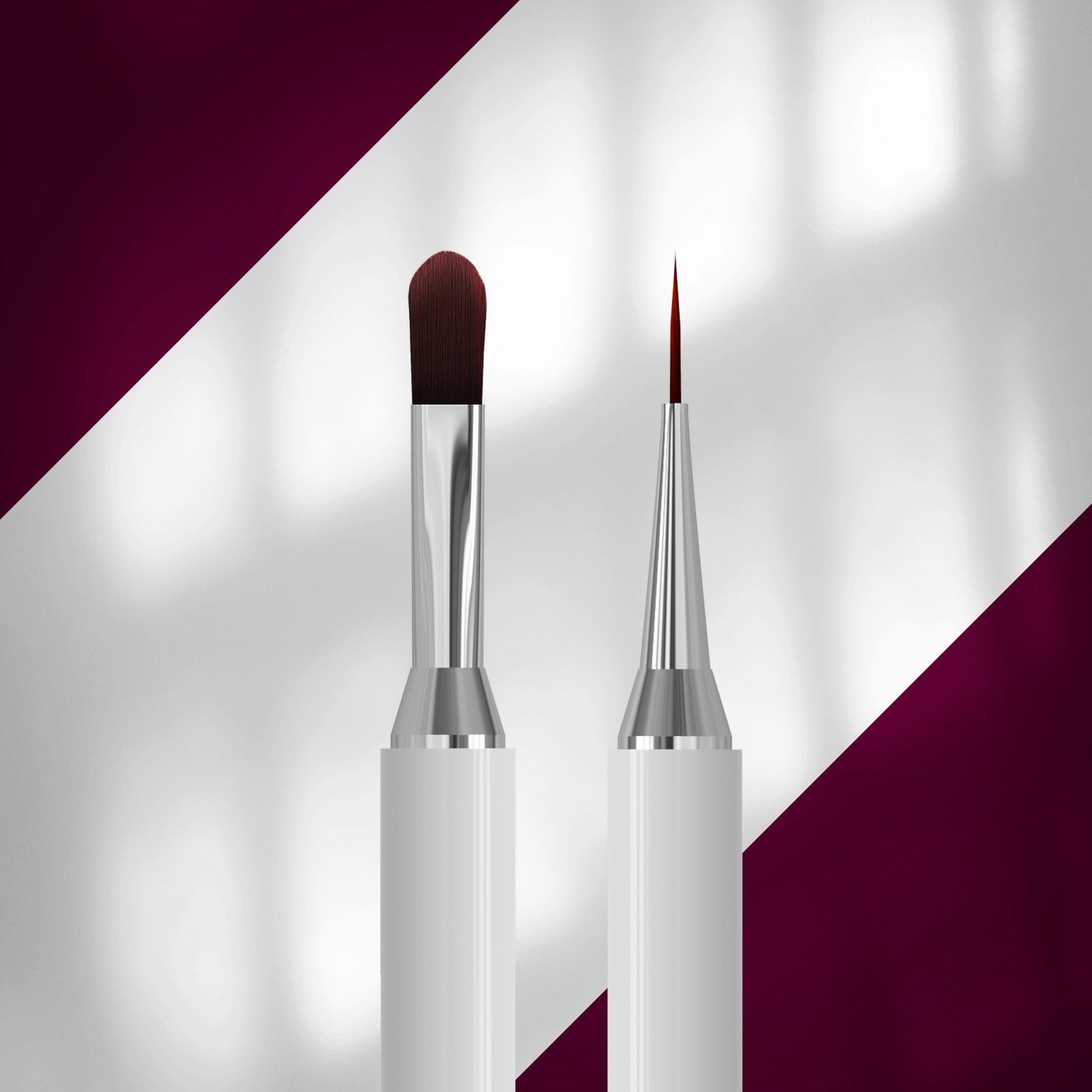 Pinceau double embout EXCLUSIVE 06/11- liner 12 mm / pour gel 11 mm