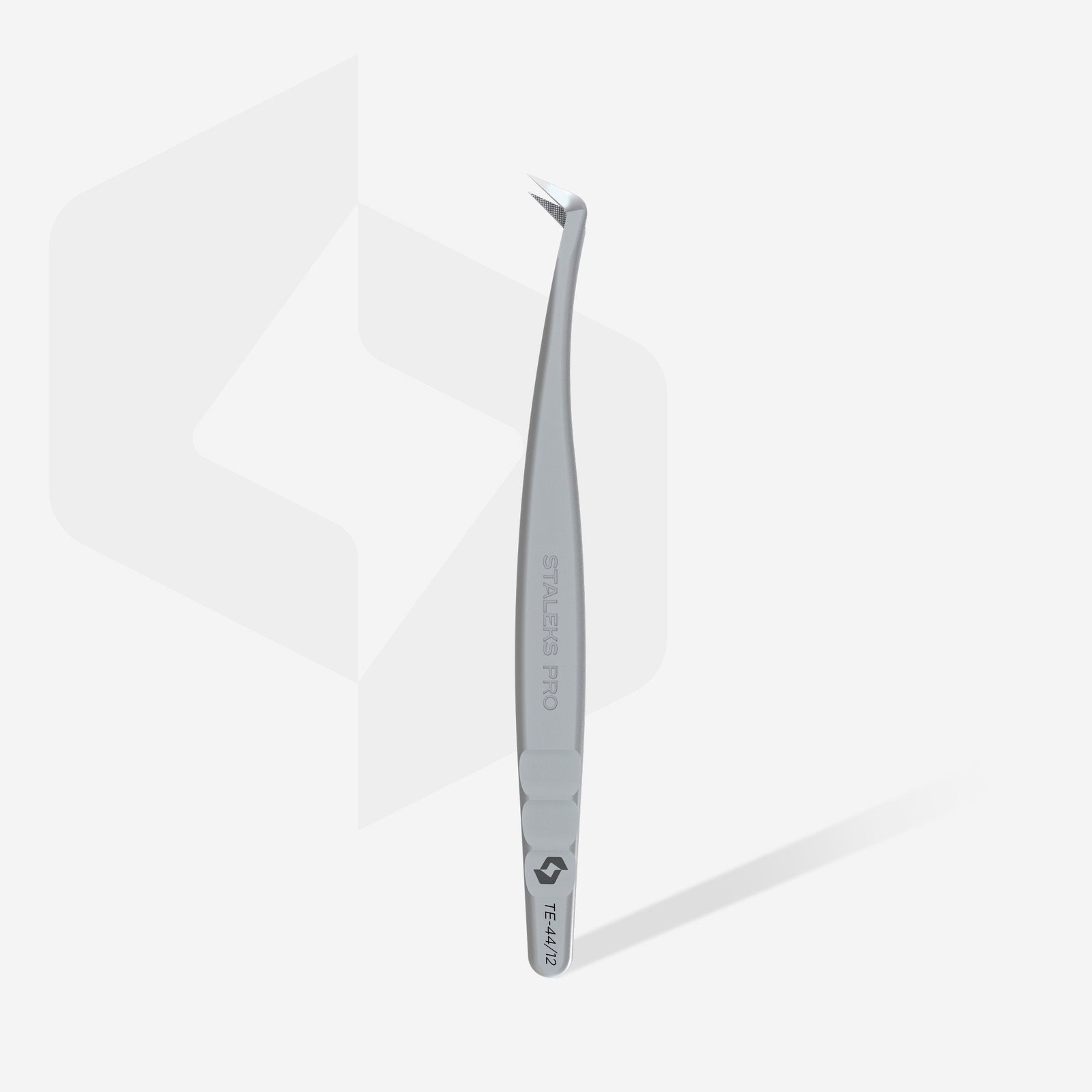 Pince professionnelle pour extension de cils avec embouts en fibres EXPERT 44 TYPE 12 (en forme de L, 65′) – Image 3
