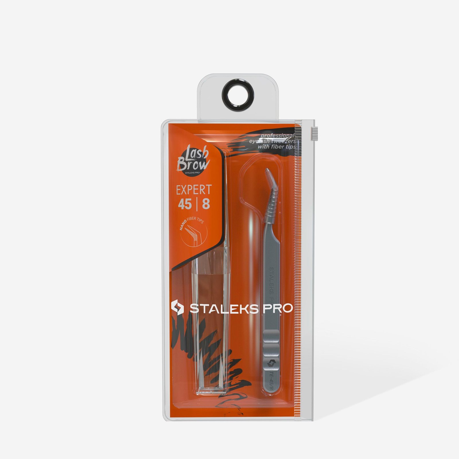 Pince professionnelle pour extension de cils avec embouts en fibres EXPERT 45 TYPE 8 (mini L) – Image 4